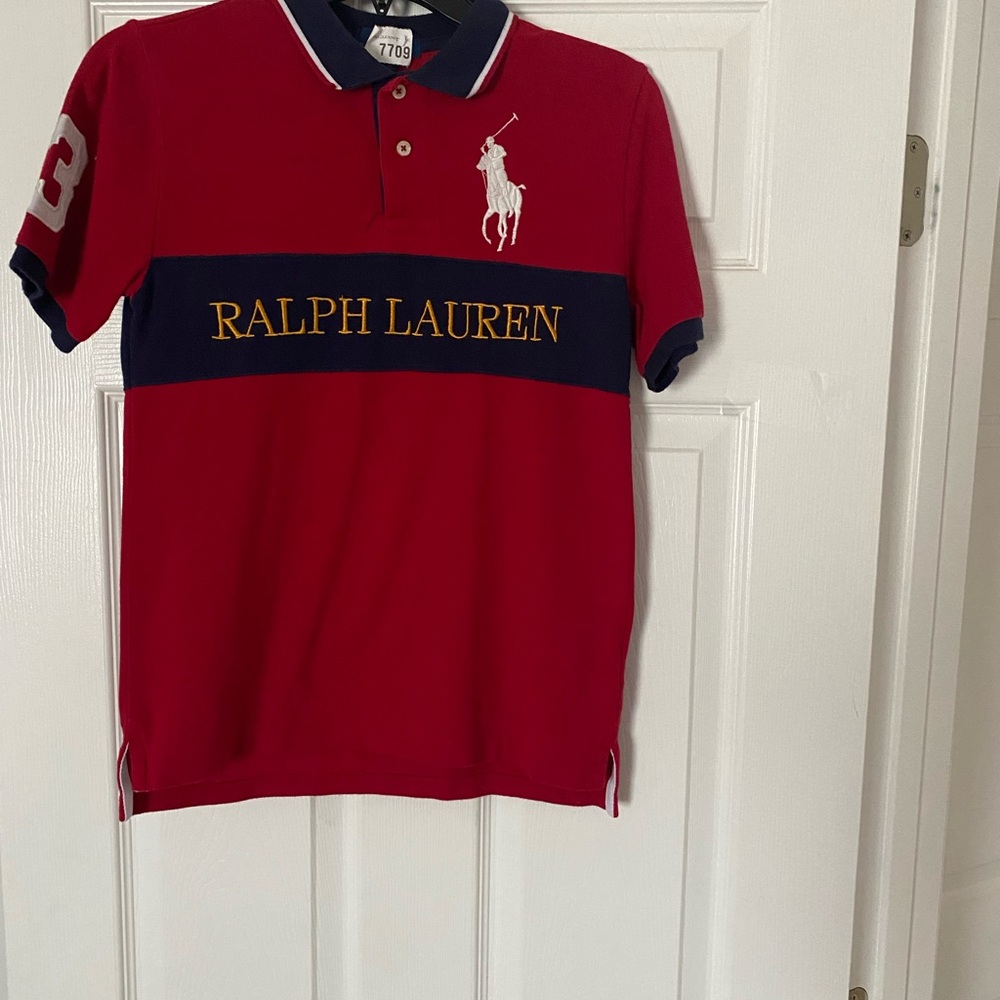 Boy’s Ralph Lauren Red and Blue Polo Shirts Classic Style